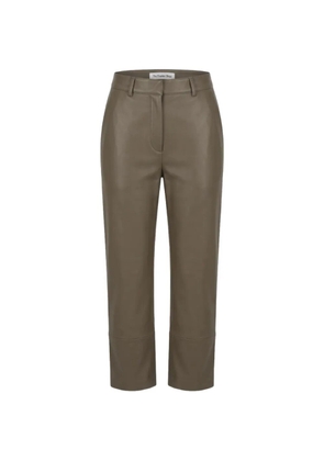 The Frankie Shop Lior leather trousers - Brown