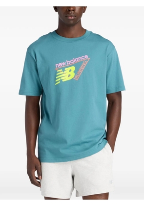 New Balance logo-print T-shirt - Blue