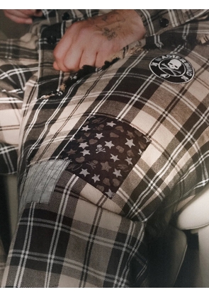 Mastermind Japan x Sean Wotherspoon check-pattern trousers - Black