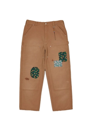 Mastermind Japan x Sean Wotherspoon patchwork-detail trousers - Brown