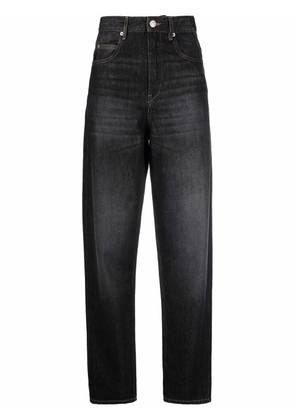 MARANT ÉTOILE high-waist straight-leg jeans - Black
