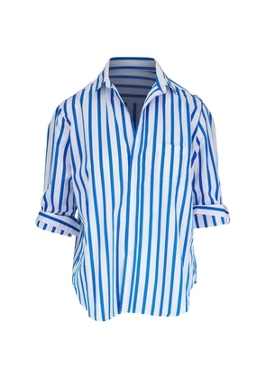 Frank & Eileen Eileen stripe-pattern shirt - Blue