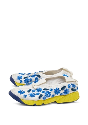 Christian Dior Pre-Owned Fusion embellished sneakers - White