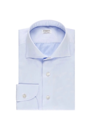 BORRIELLO NAPOLI spread-collar button-up shirt - Blue