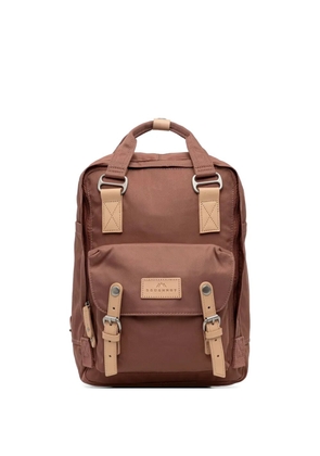 Doughnut Macaroon leather-trim buckle-fastening backpack - Brown