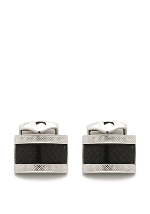 Tateossian embossed enamel cufflinks - Black
