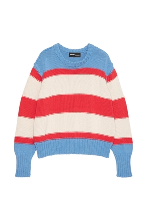 Edward Cuming Missed Connection striped-pattern sweater - Blue