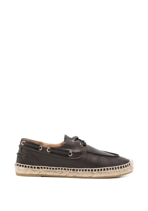 Bally leather braided-sole espadrilles - Brown