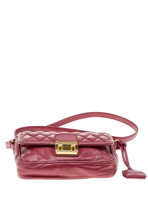 Miu Miu Pre-Owned quilted push-lock shoulder bag - Red