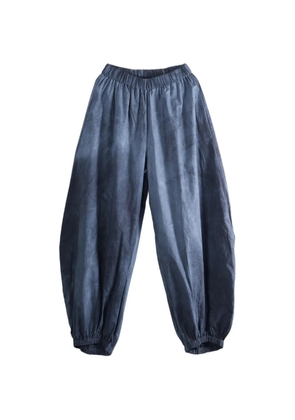 Cortana elasticated-cuff balloon trousers - Blue