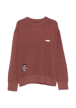 Song For The Mute crew-neck sweater - Brown