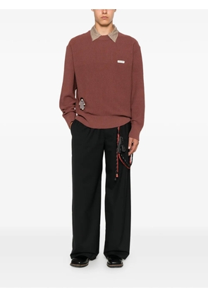 Song For The Mute crew-neck sweater - Brown