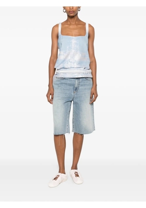 Diesel open-back belted top - Blue