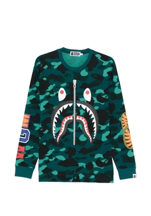 A BATHING APE® round-neck pattern sweatshirt - Green