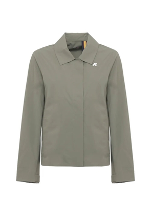 K-Way Arabel logo-patch zip-up jacket - Green