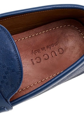 Gucci Pre-Owned penny strap loafers - Blue