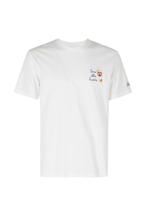 MC2 Saint Barth Portofino embroidered T-shirt - White