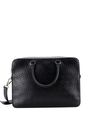 Burberry Pre-Owned Ainsworth Briefcase TB Monogram Embossed Leather business bag - Black