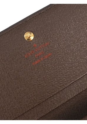 Louis Vuitton Pre-Owned 2009 Damier Ebène Porte Monnaie Billets Trésor wallet - Brown