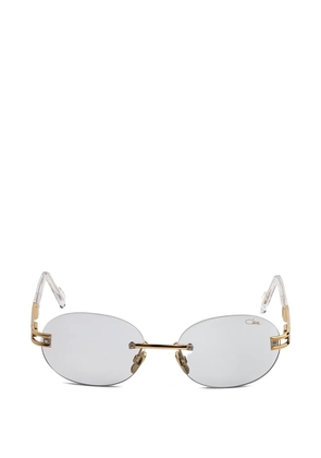 Cazal rimless oval-frame sunglasses - Gold