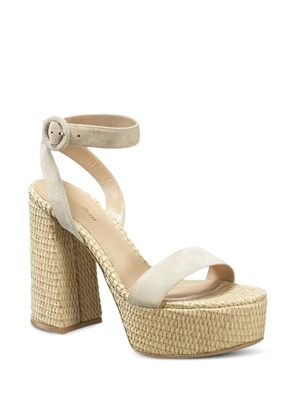 Gianvito Rossi woven platform sandals - Neutrals