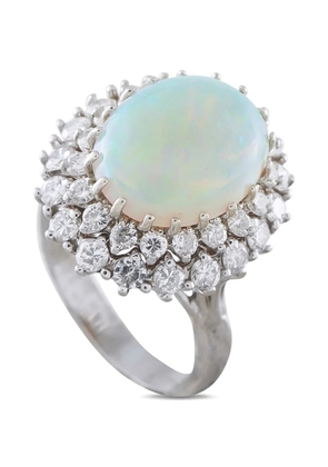LB Exclusive opal and diamond ring - Silver