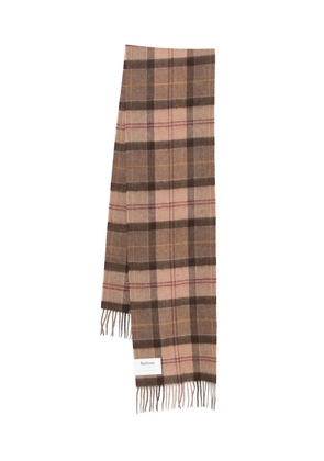 Barbour tartan fringed scarf - Brown