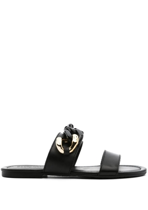 See by Chloé chain-detail leather sandals - Black