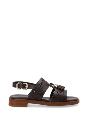 FRAU tassel-detail perforated sandals - Brown