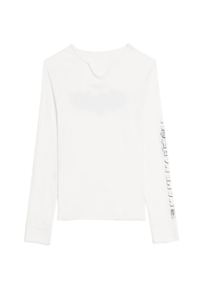 Zadig&Voltaire Monastir Henley long-sleeve T-shirt - White