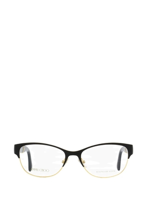 Jimmy Choo Eyewear glitter-detail cat-eye glasses - Black