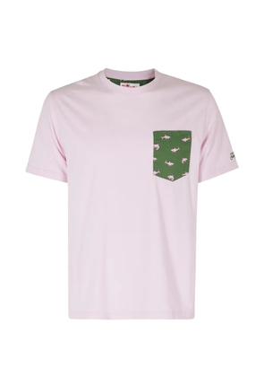 MC2 Saint Barth Blanche shark-print pocket T-shirt - Pink