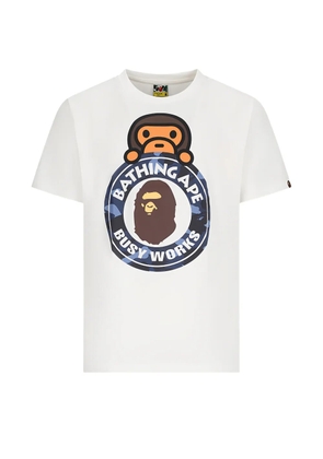 A BATHING APE® Baby Milo Busy Works T-shirt - White