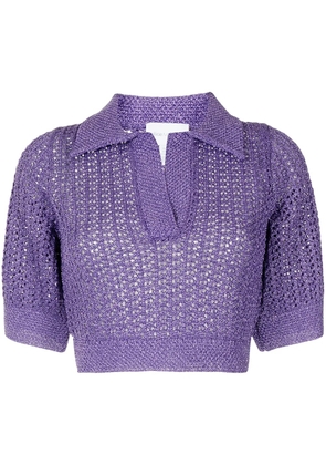 Alice McCall Flicker knitted polo - Purple
