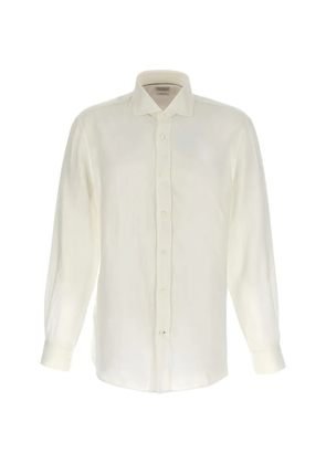 Brunello Cucinelli button-down linen shirt - White
