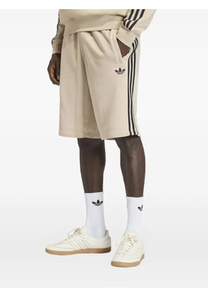 adidas 3-Stripes logo-embroidered shorts - Neutrals