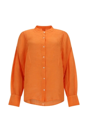 120% Lino linen shirt - Orange