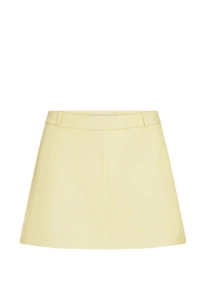 FRAME The Leather Mini skirt - Yellow