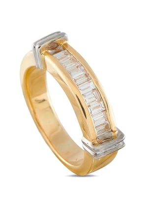 LB Exclusive diamond channel-set ring - Gold