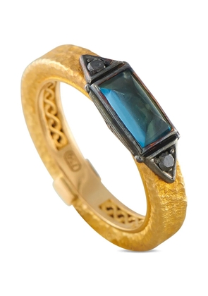 Konstantino topaz and diamond ring - Gold