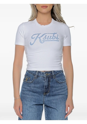 Ksubi Bling logo-print T-shirt - White