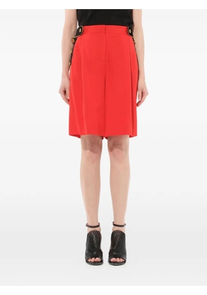 Givenchy velvet-trim button-detail shorts - Red