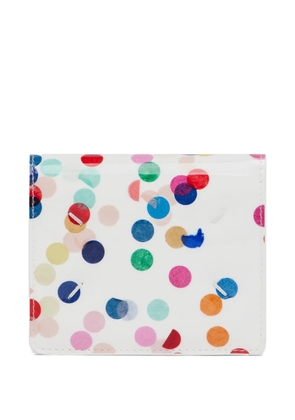 Maison Margiela confetti-print Clip wallet - White