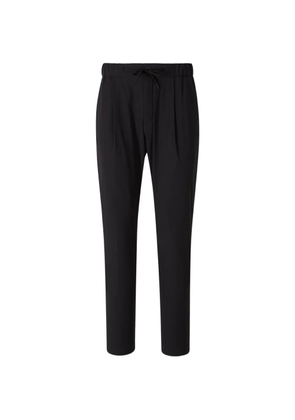 Herno drawstring pleated trousers - Black