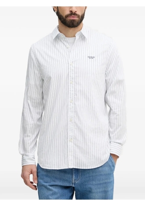 GUESS USA logo-embroidered shirt - White