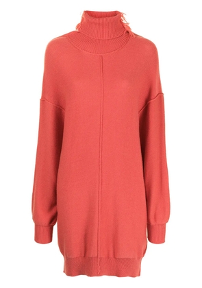 Y's oversized roll-neck jumper - Orange