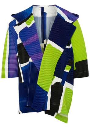 Homme Plissé Issey Miyake Landscape plissé-effect jacket - Blue