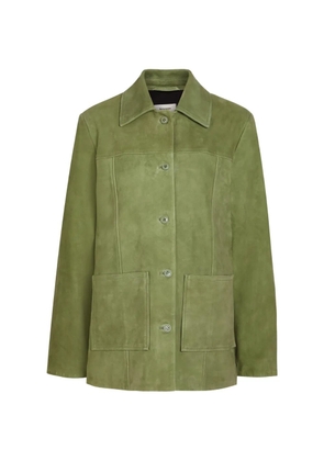 Reformation Lincoln suede shirt jacket - Green