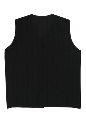 Homme Plissé Issey Miyake Edge Ensemble waistcoat - Black