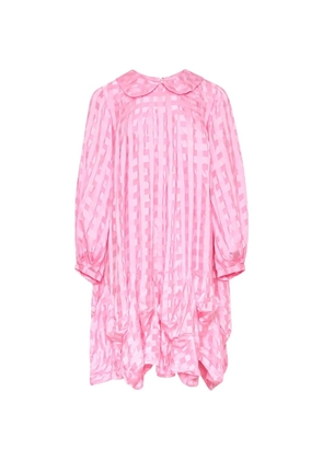Comme Des Garçons Comme Des Garçons check-pattern Peter Pan-collar dress - Pink
